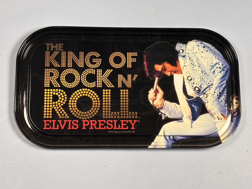 The King of Rock and Roll Elvis Presley Mini Tin Sign   Vandor New
